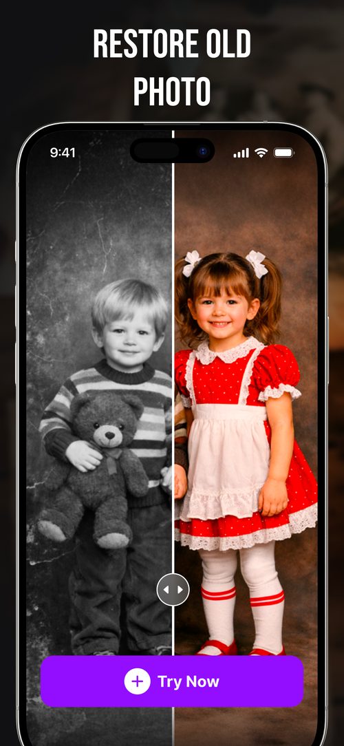 Old photo restoration in the Live Photo app